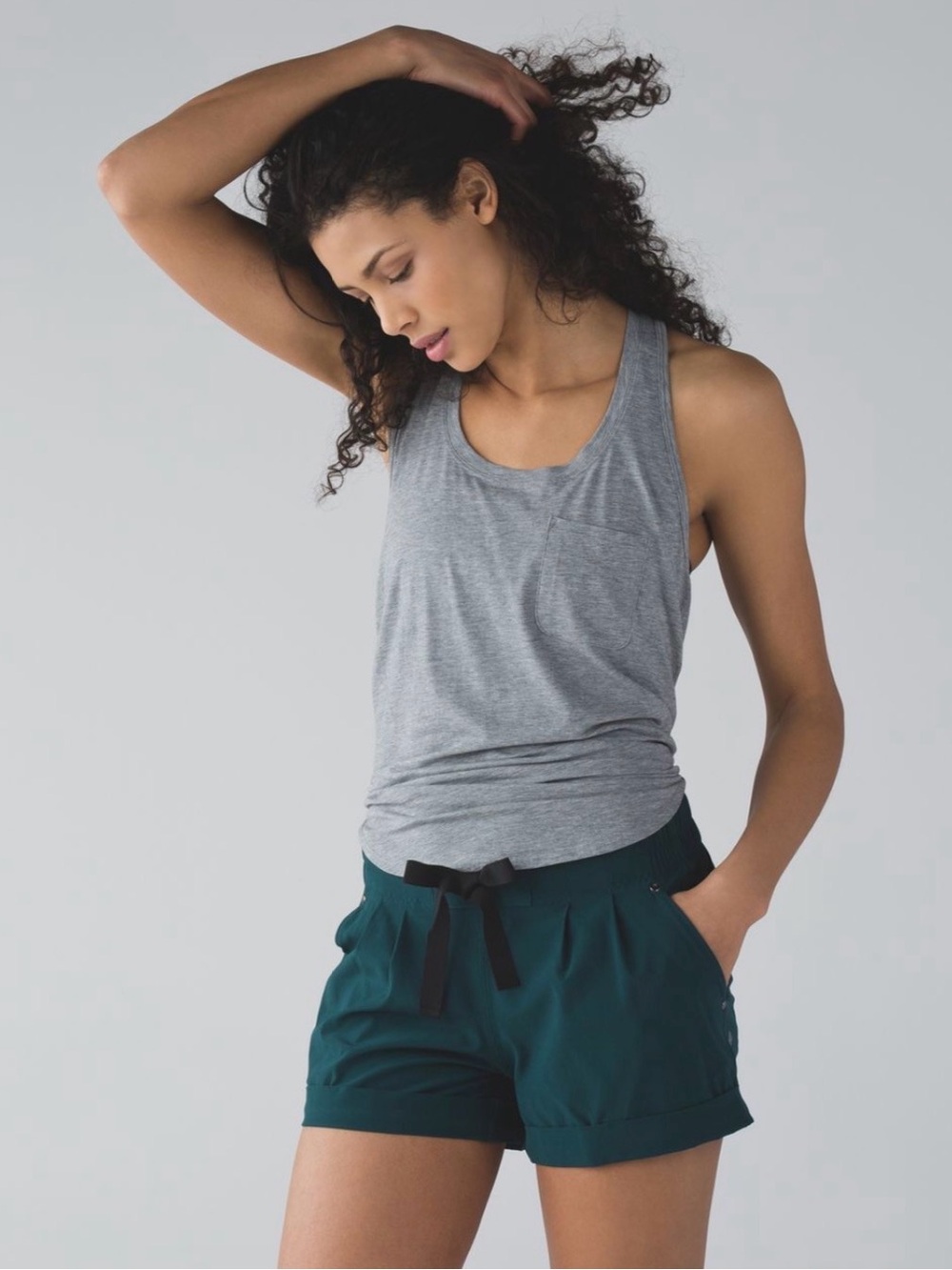 Lululemon Spring Break Away Short in Deep Green, size 8